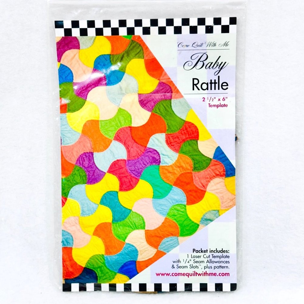 Baby Rattle Quilt Template and Pattern - New - Vintage 1996